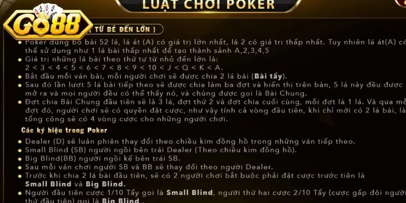 Điều kiện về thời gian tổ chức bàn Poker trực tuyến