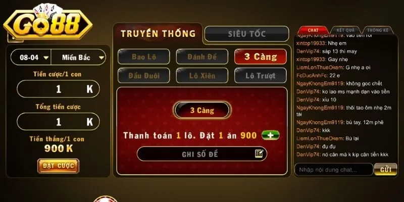 Chơi 3D thắng thưởng cao